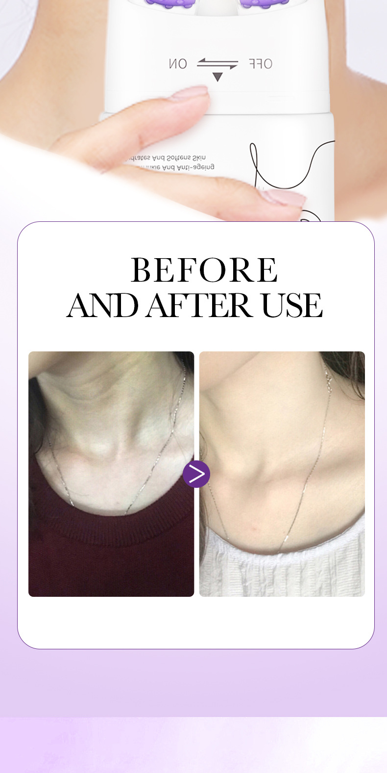 Collagen Firming and Lifting Neck Cream 110ml SADOER Rolling Neck Beauty Cream Skin Care Product