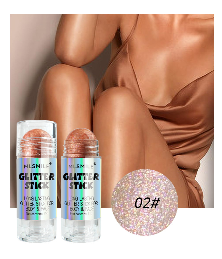 Highlighting diamond shimmer powder, highlighting cream, pearlescent shimmer powder, natural three-dimensional facial contouring, body brightening, body highlighting stick