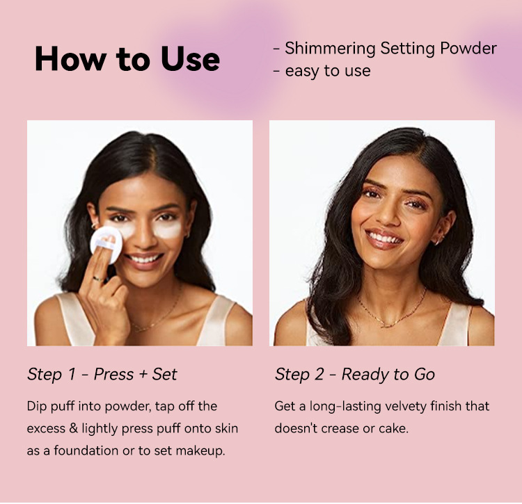 Mist Set up Diamond Powder Honey Powder Pearl powder Lasting Matte Oil Control Waterproof Powder view 8