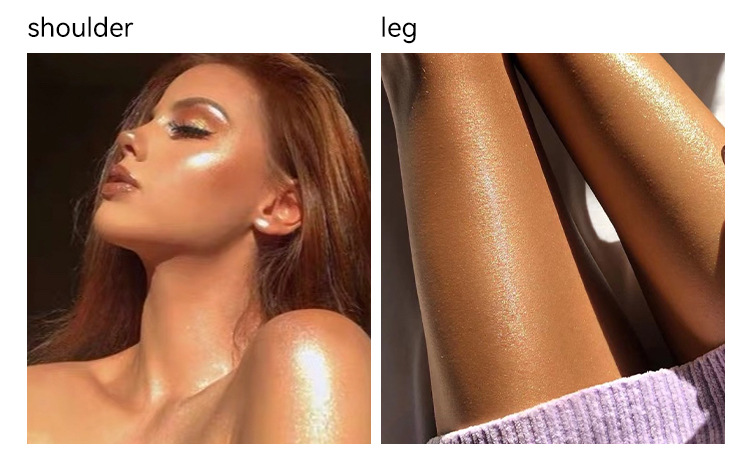 Highlighting diamond shimmer powder, highlighting cream, pearlescent shimmer powder, natural three-dimensional facial contouring, body brightening, body highlighting stick