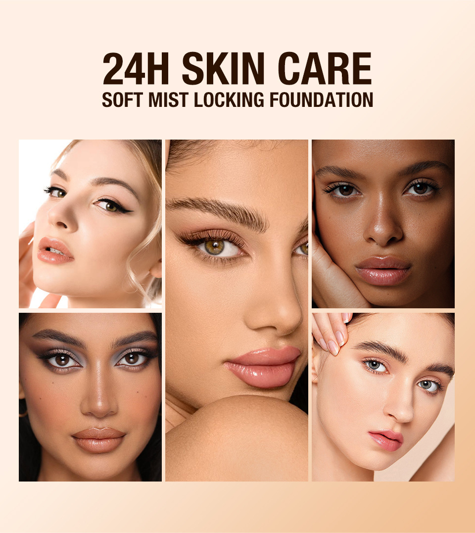 Moisturizing liquid foundation can keep makeup on for a long time, waterproof, easy to push off, oil control, concealer, foundation make-up view 4