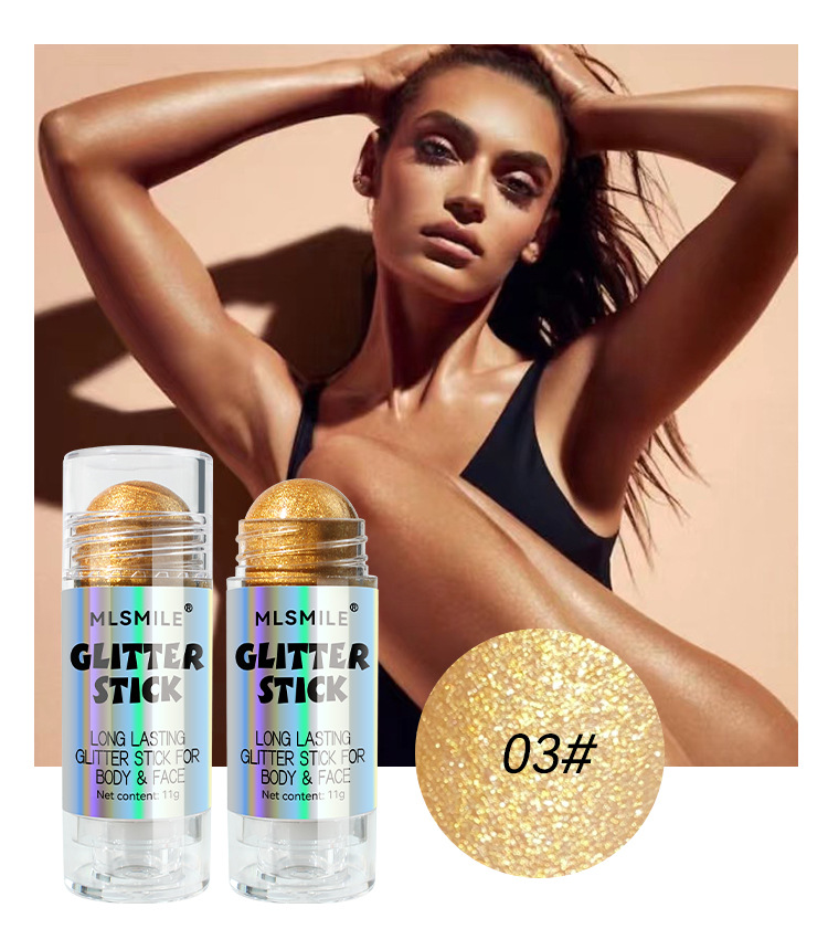 Highlighting diamond shimmer powder, highlighting cream, pearlescent shimmer powder, natural three-dimensional facial contouring, body brightening, body highlighting stick