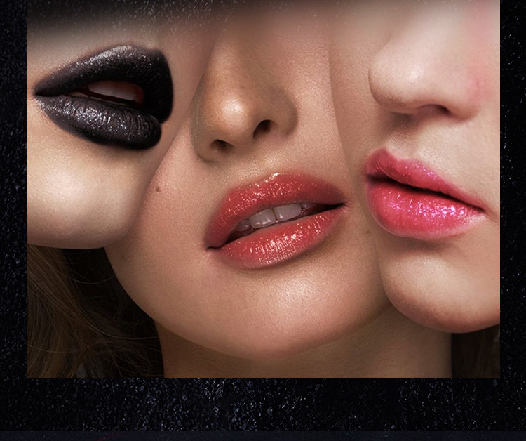 Exploded pearl lipstick matte non stick cup waterproof exploding lipstick color display European and American Halloween diamond lipstick view 5