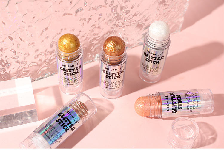 Highlighting diamond shimmer powder, highlighting cream, pearlescent shimmer powder, natural three-dimensional facial contouring, body brightening, body highlighting stick