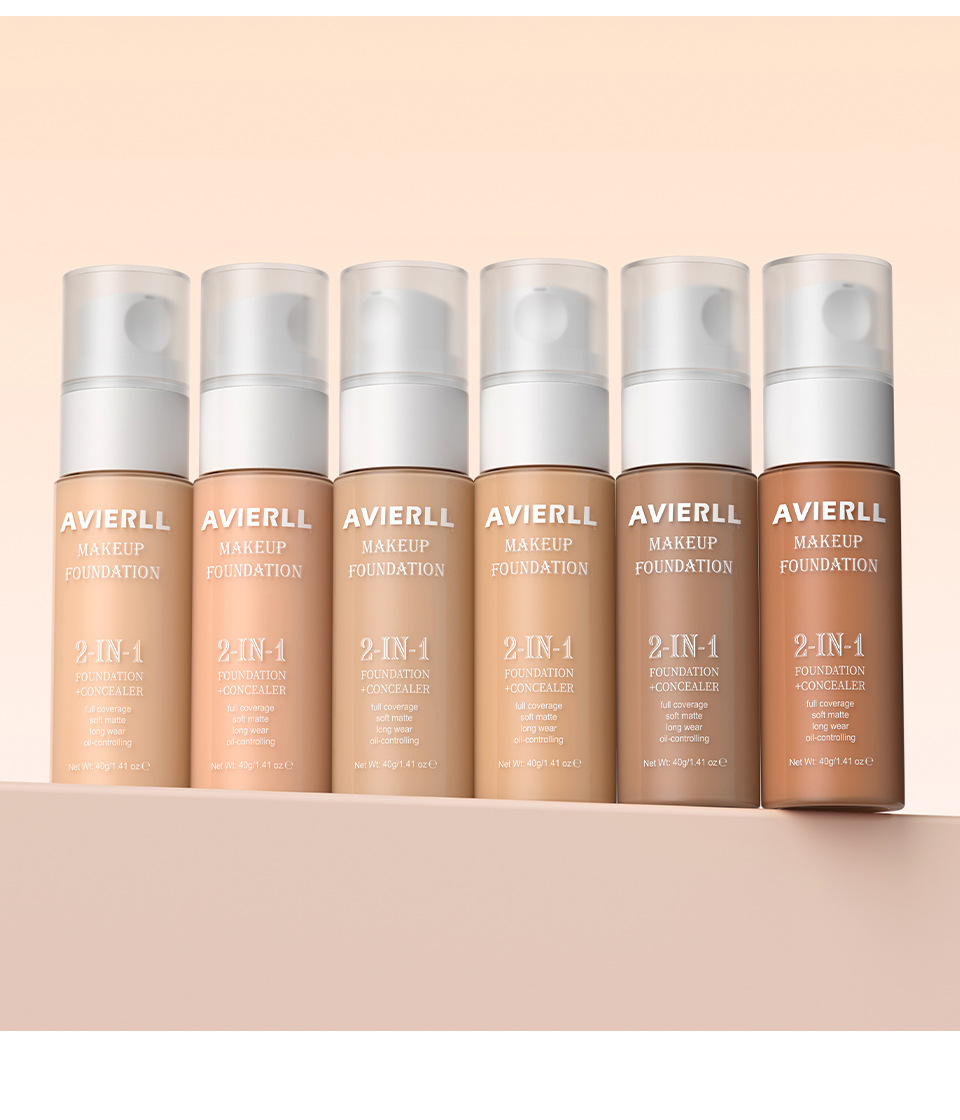 Moisturizing liquid foundation can keep makeup on for a long time, waterproof, easy to push off, oil control, concealer, foundation make-up view 2