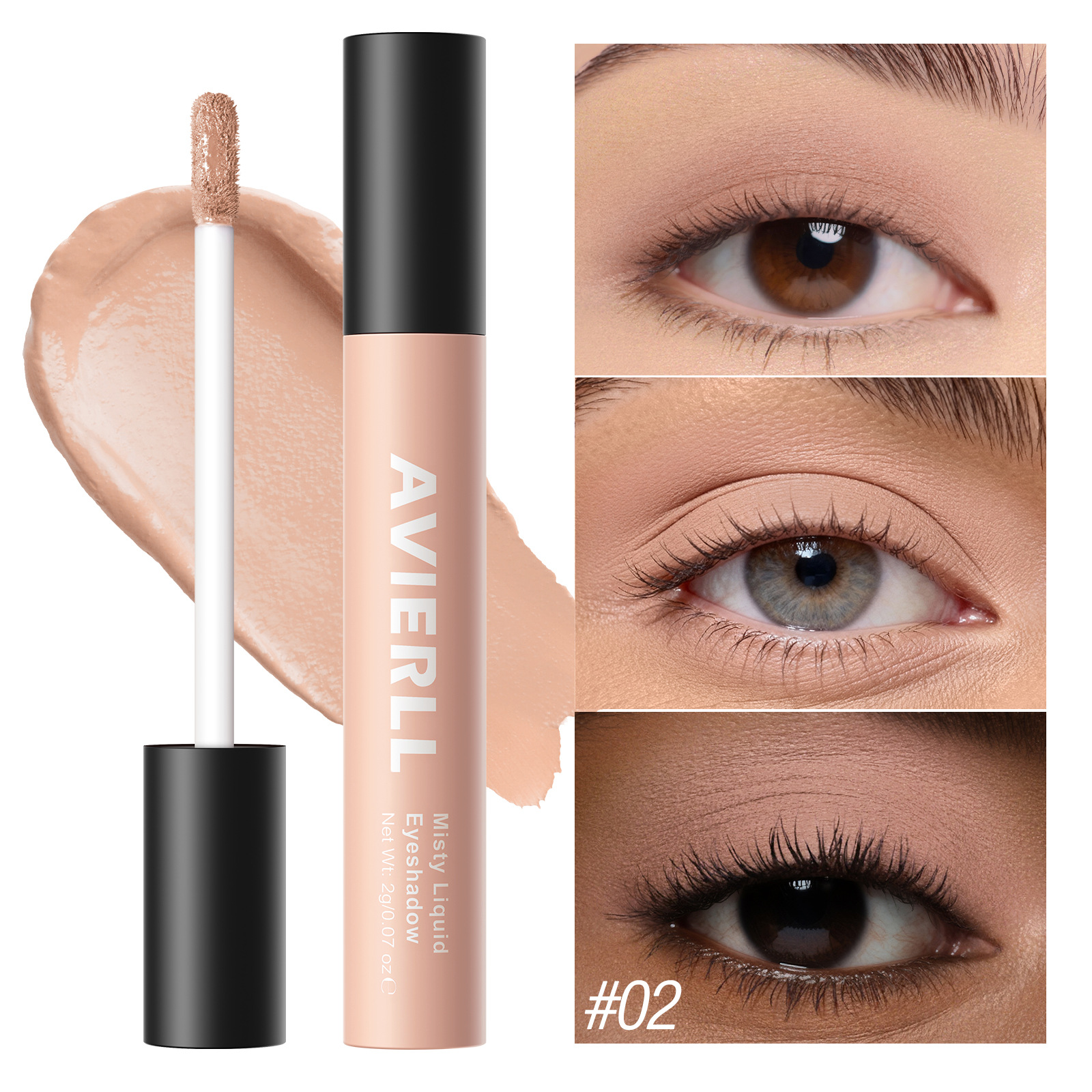Matte liquid eye shadow 10 colors, waterproof, durable, hard to fade, new foreign trade cosmetics view 10