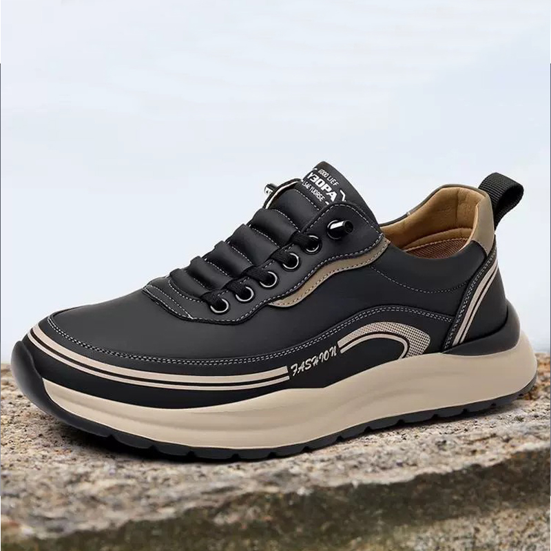 Baldur size 41-44 Men's thick soles shoes sports shoes students fashion sneakers walking black shoes Boys Athletic running shoes