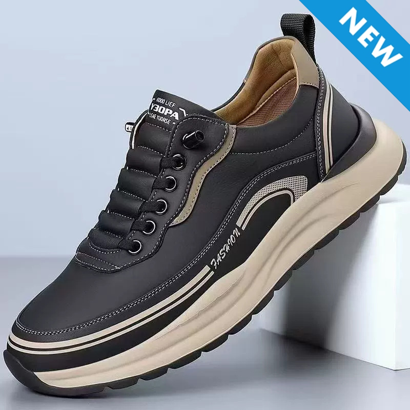 Baldur size 41-44 Men's thick soles shoes sports shoes students fashion sneakers walking black shoes Boys Athletic running shoes
