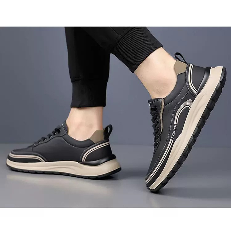 Baldur size 41-44 Men's thick soles shoes sports shoes students fashion sneakers walking black shoes Boys Athletic running shoes