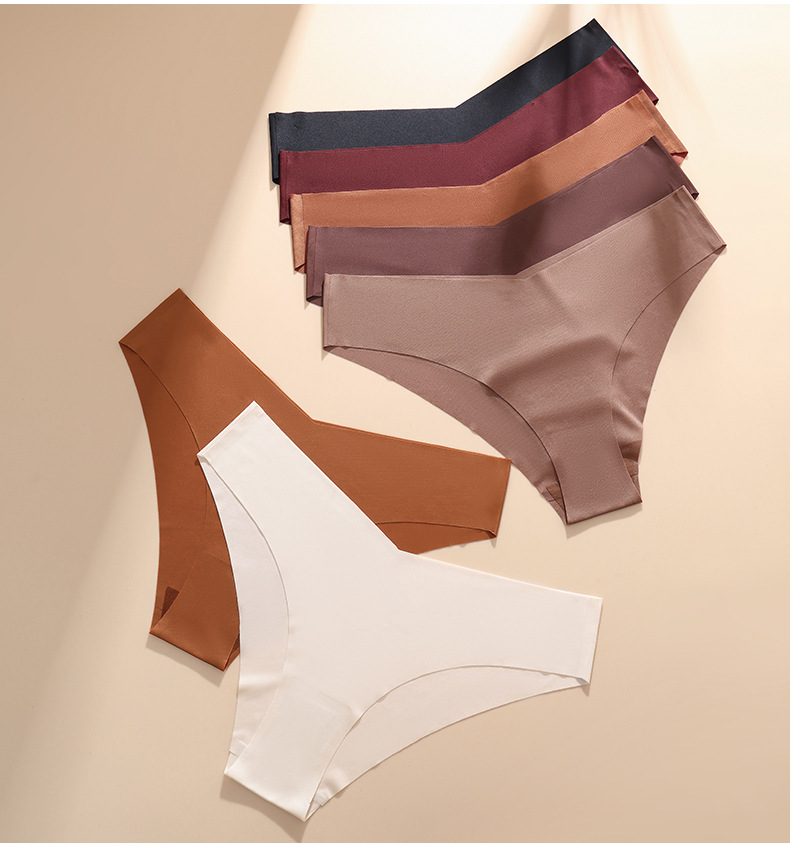 Baldur 3PC size M-XL women's ice silk seamless panties quick drying underwear ladies briefs soft thin briefs girls triangle briefs