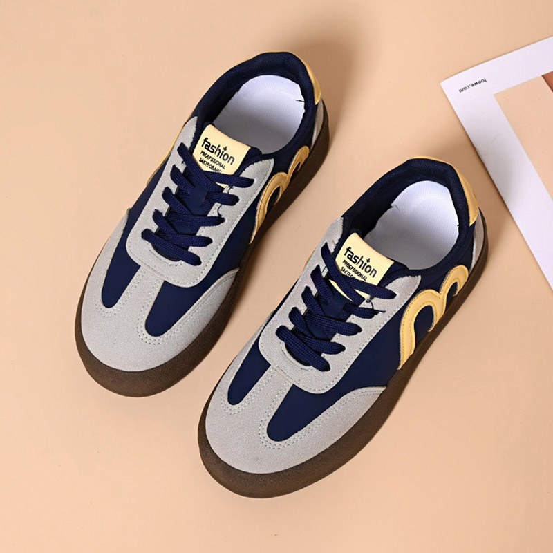 Baldur Size 37-40 women's thick soles shoes Girls Loafers ladies' sports shoes flats students running blue shoes