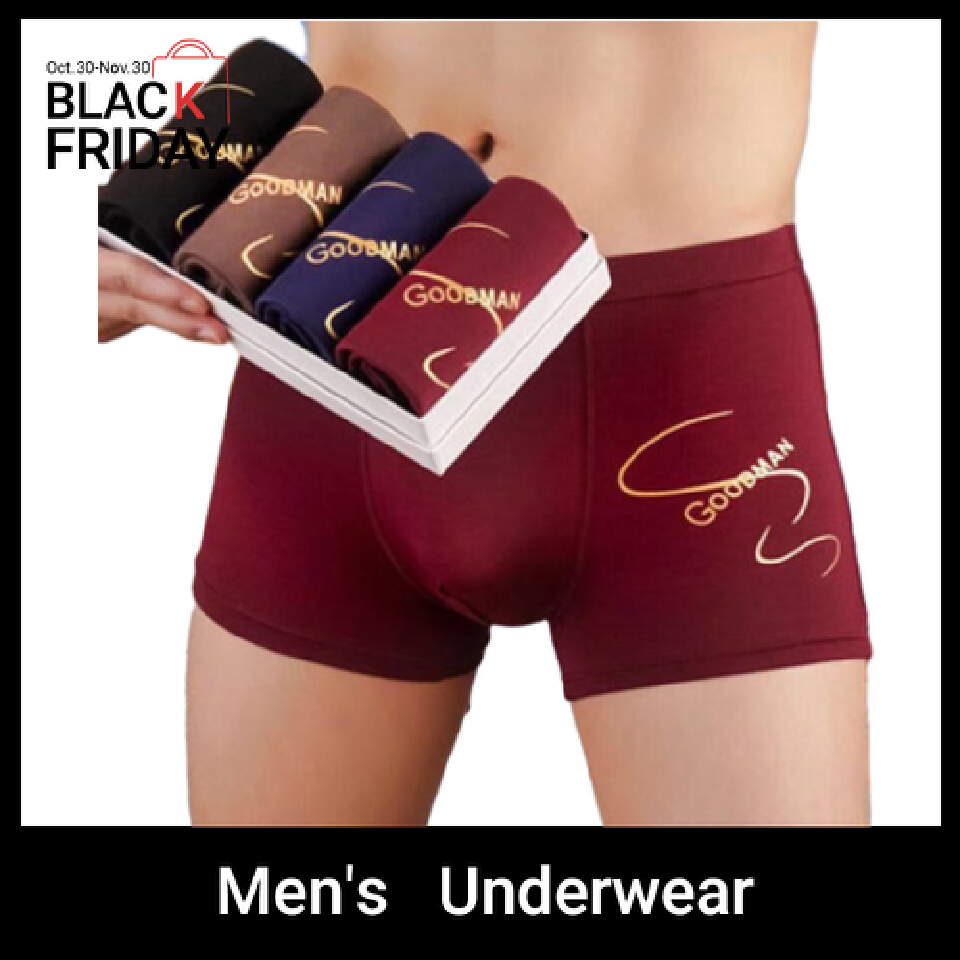 Baldur 4 Pack Men’s Breathable Underwear man fashion underwear man boxer Briefs Soft stretch comfortable Polyester fabric China  size Buy a larger size than usual man