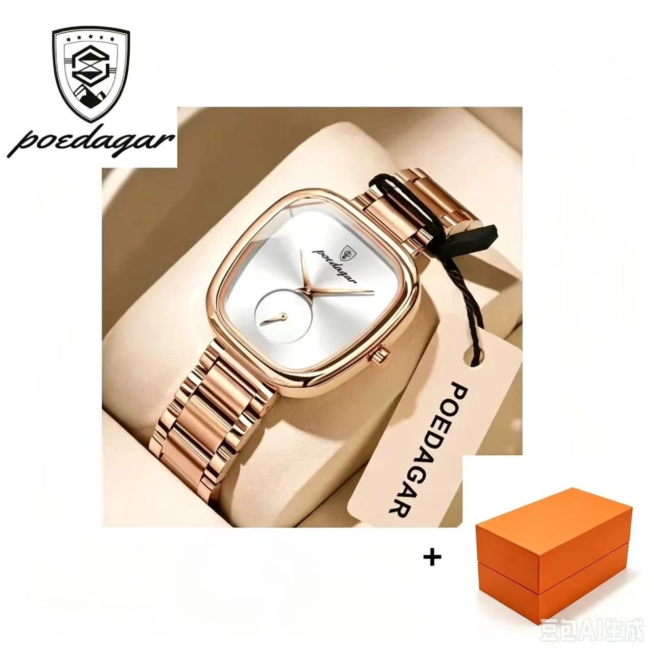 POEDAGAR  783 Luxury Ladies Watch Accessories Watch Waterproof Stainless Steel Bracelet Quartz Watches for Women