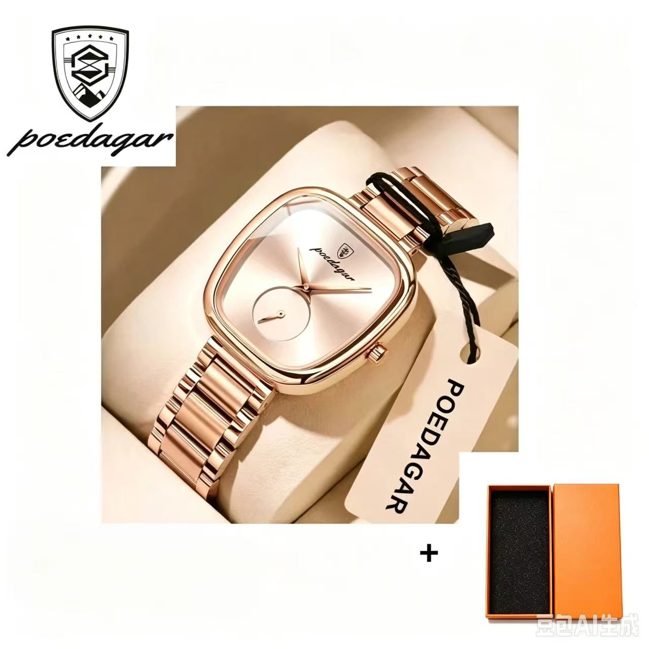 POEDAGAR  783 Luxury Ladies Watch Accessories Watch Waterproof Stainless Steel Bracelet Quartz Watches for Women