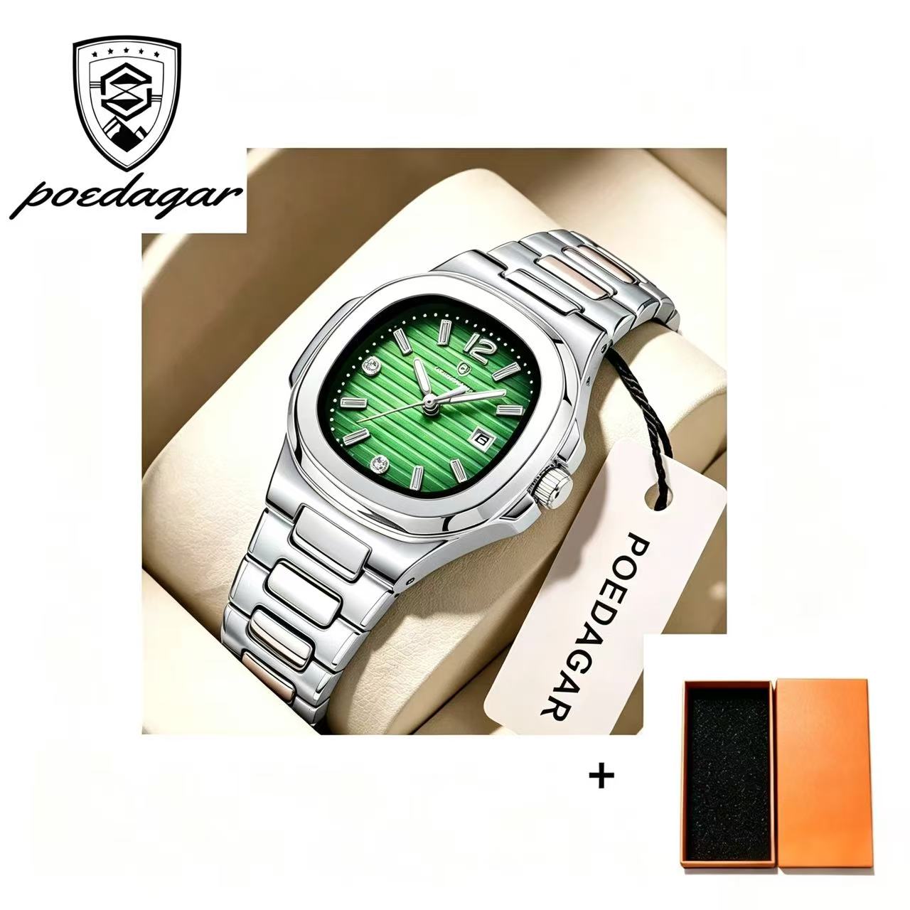 POEDAGAR 708 Watch Sports Quartz Ladies Watch for Women Ladies Quartz Watch Luminous Waterproof Stainless Steel Customization
