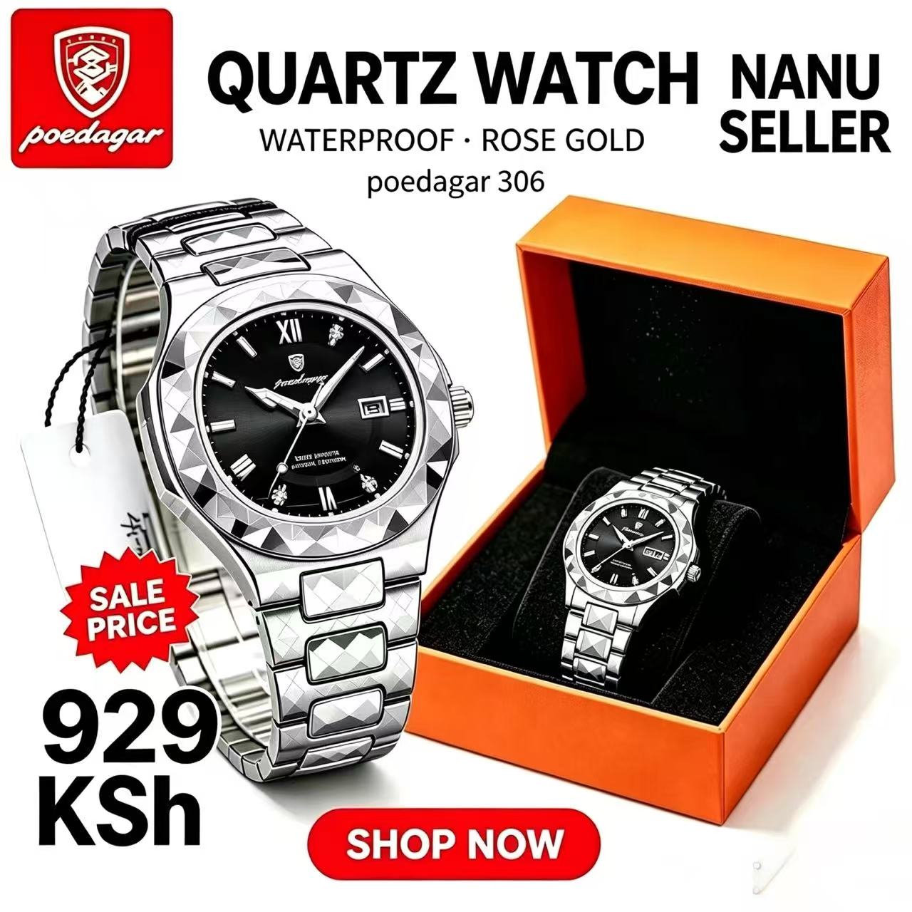 POEDAGAR 306 Luxury Ladies Watch Luminous Waterproof Week Woman Wristwatch Stainless Steel Women Quartz Watches Reloj