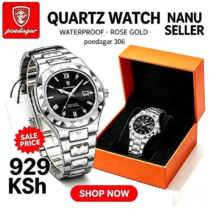 POEDAGAR 306 Luxury Ladies Watch Luminous Waterproof Week Woman Wristwatch Stainless Steel Women Quartz Watches Reloj