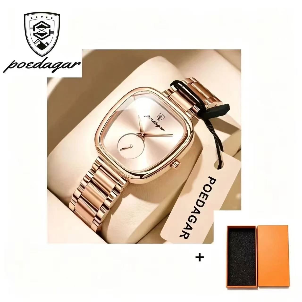 POEDAGAR  783 Luxury Ladies Watch Accessories Watch Waterproof Stainless Steel Bracelet Quartz Watches for Women