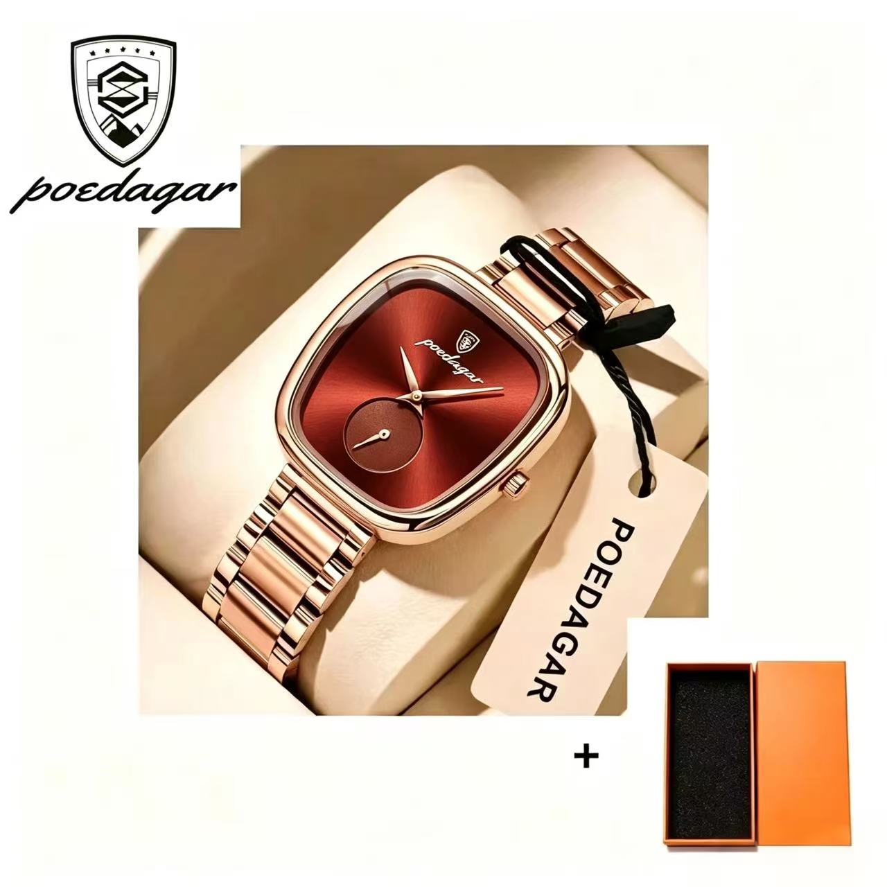 POEDAGAR  783 Luxury Ladies Watch Accessories Watch Waterproof Stainless Steel Bracelet Quartz Watches for Women
