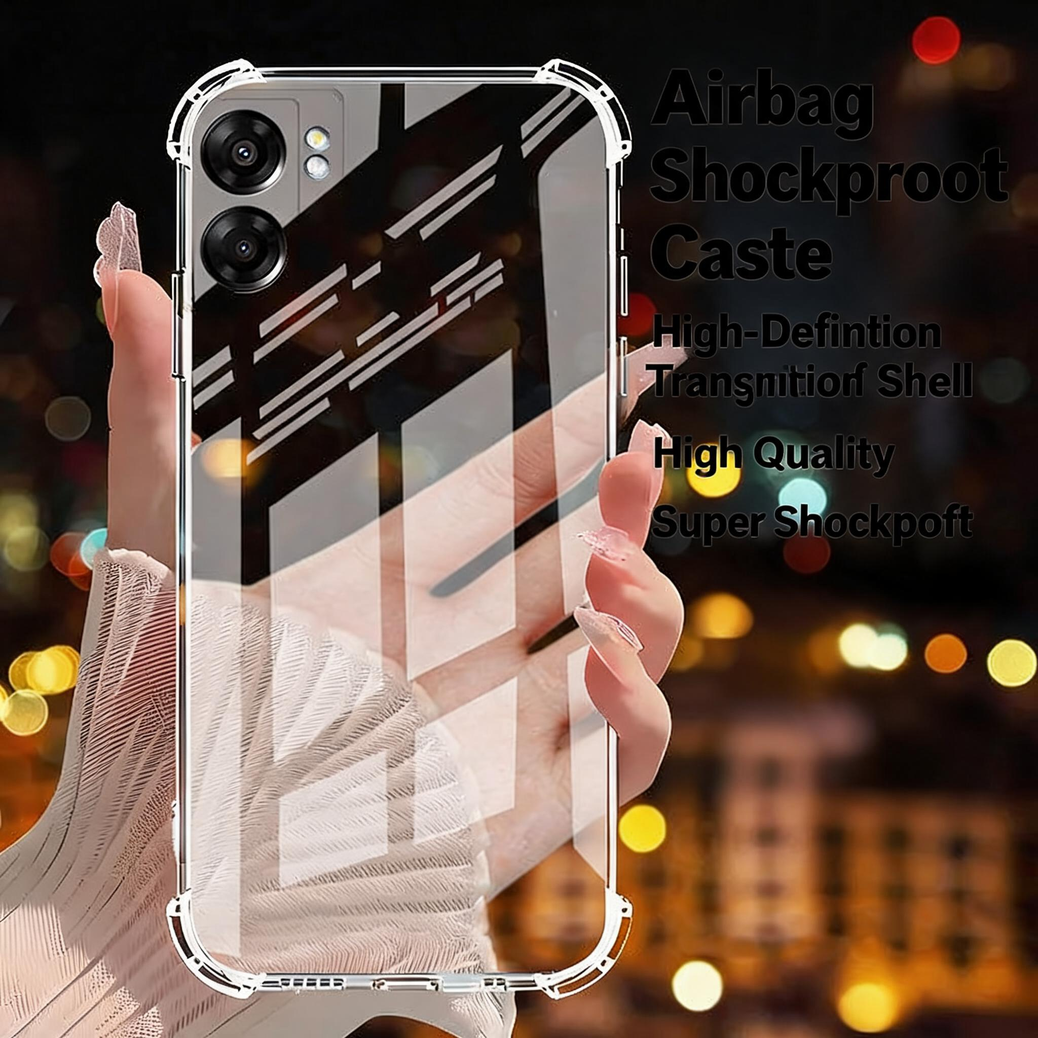 Clear Case for Oppo A-Series Shockproof Airbag Corners Transparent Silicone Cover A53 A55 A57 A58 A72 A91 A93 5G Anti Drop Camera Protection Soft TPU Back Cover