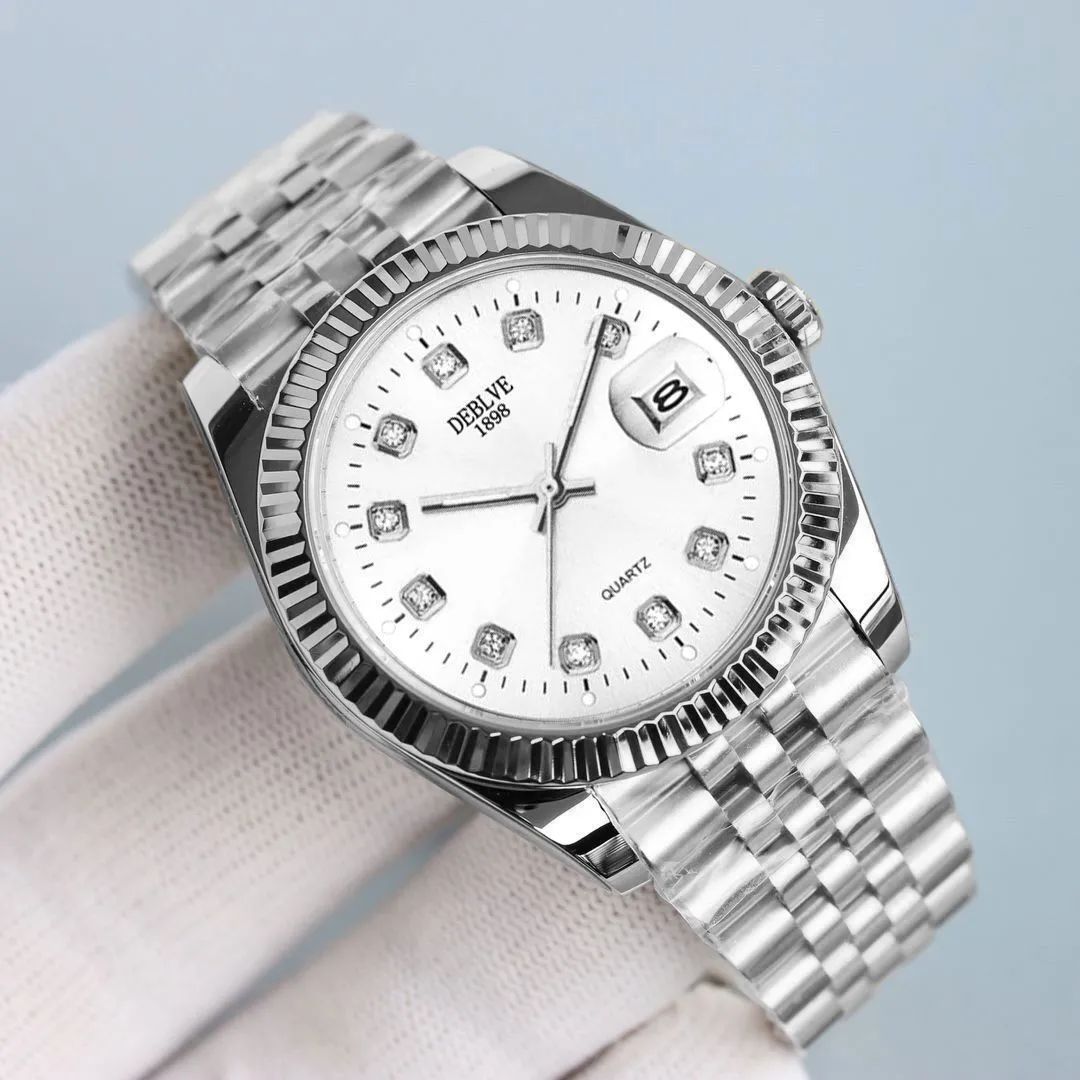 Mens Watch Gift for Him Luxury Quartz Business Watch Stainless Steel Date Calendar Luminous Waterproof Gold Silver Two Tone Classic Dress Wrist Watch