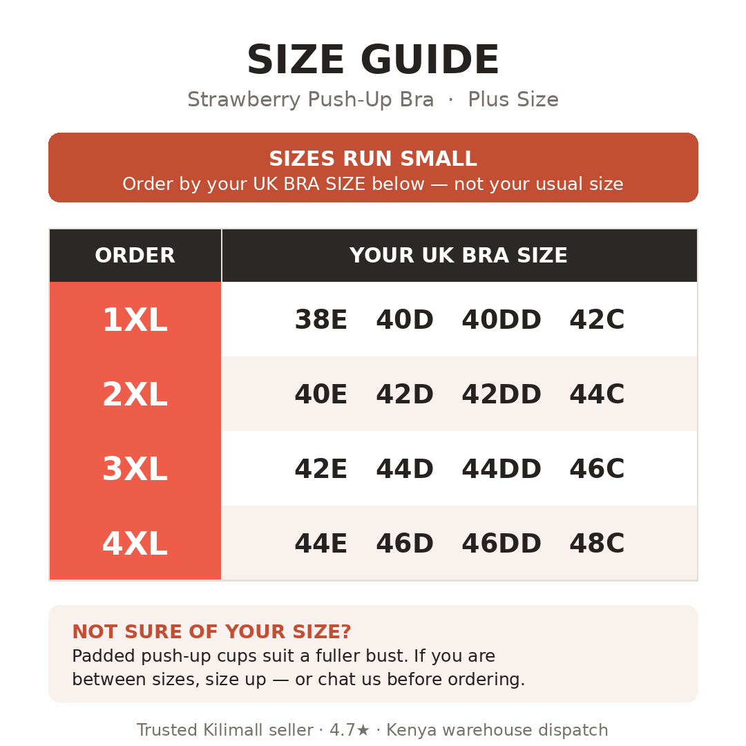 Push Up Plus Size Bra for Fuller Bust Padded Lift Lace Bra Big Cup Underwire Strawberry Print Full Coverage Adjustable Straps Comfortable Ladies Sidiria