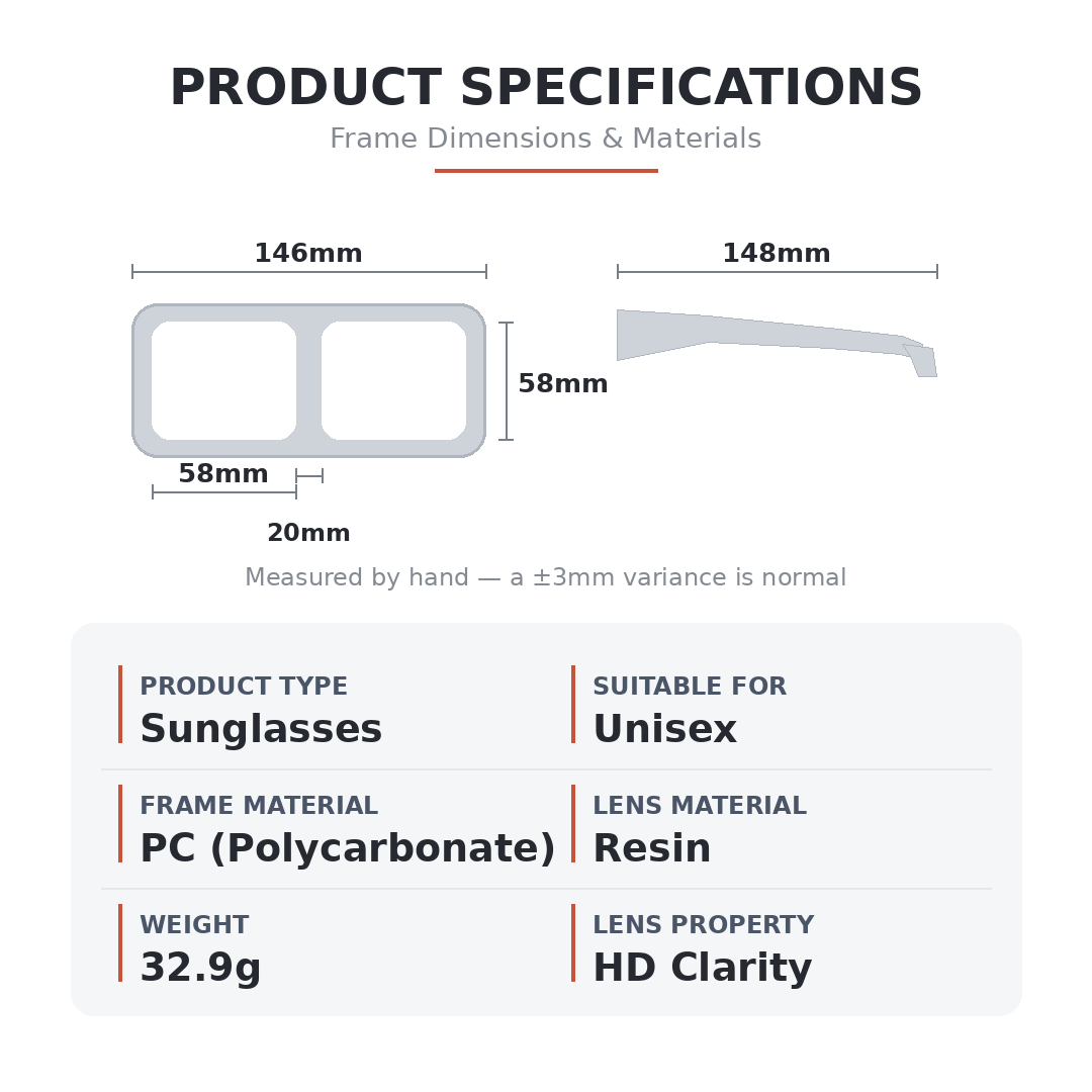 Sunglasses Men Women Square Designer Style Black Shades UV400 Unisex Sunglasses Miwani ya Jua HD Lens Driving Goggles Fashion Big Frame Lightweight Sunglasses