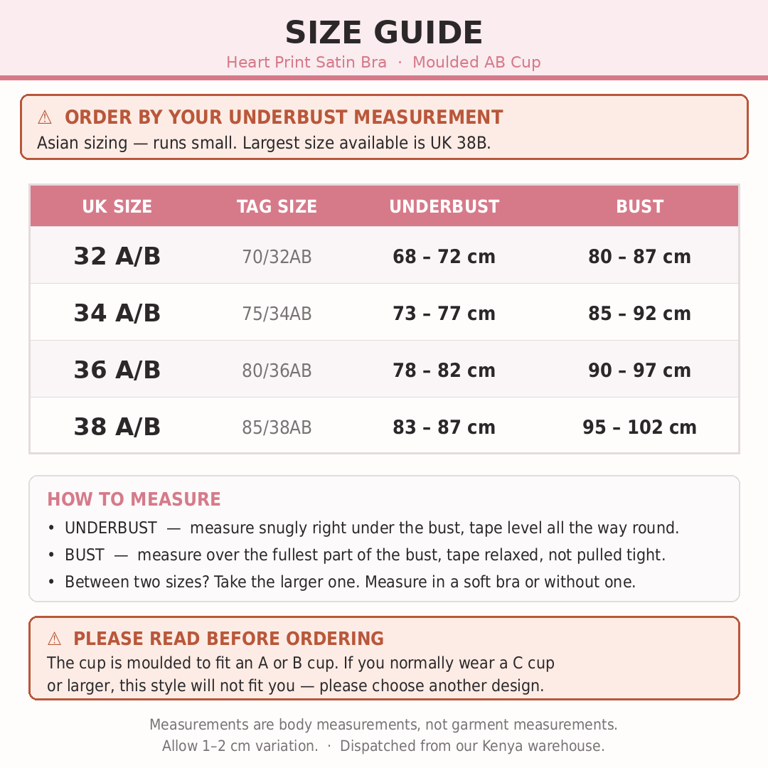 Bra Ladies Padded Lace Bra for Teenage Girls, Heart Print Half Cup Bra, Comfortable School Bra, Adjustable Straps Sidiria, 4 Colours
