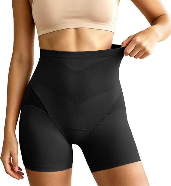 Tummy Tucker Shorts for Dress – High Waist Tummy Control Shapewear, Cool Breathable Ice Silk Feel, Anti Chafing Under Skirt Safety Shorts for Women