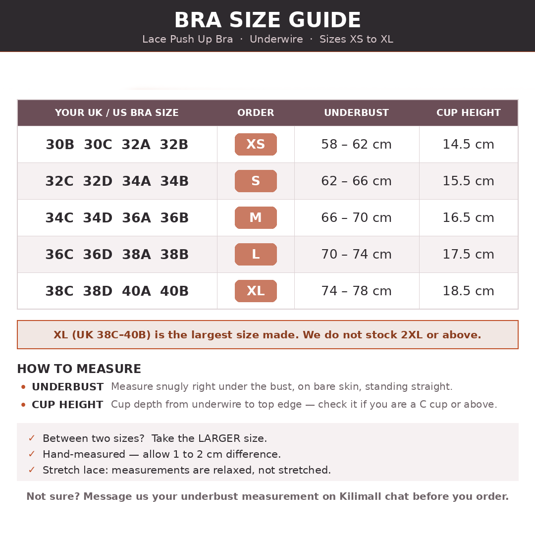 Push Up Bra Women Lace Padded Underwire Bra Lift and Gather Everyday Comfortable Sidiria Adjustable Straps Shaped Cups Soft Lining Black White Nude Pink Grey