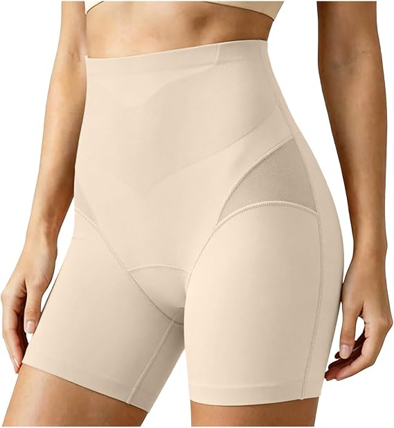 Tummy Tucker Shorts for Dress – High Waist Tummy Control Shapewear, Cool Breathable Ice Silk Feel, Anti Chafing Under Skirt Safety Shorts for Women