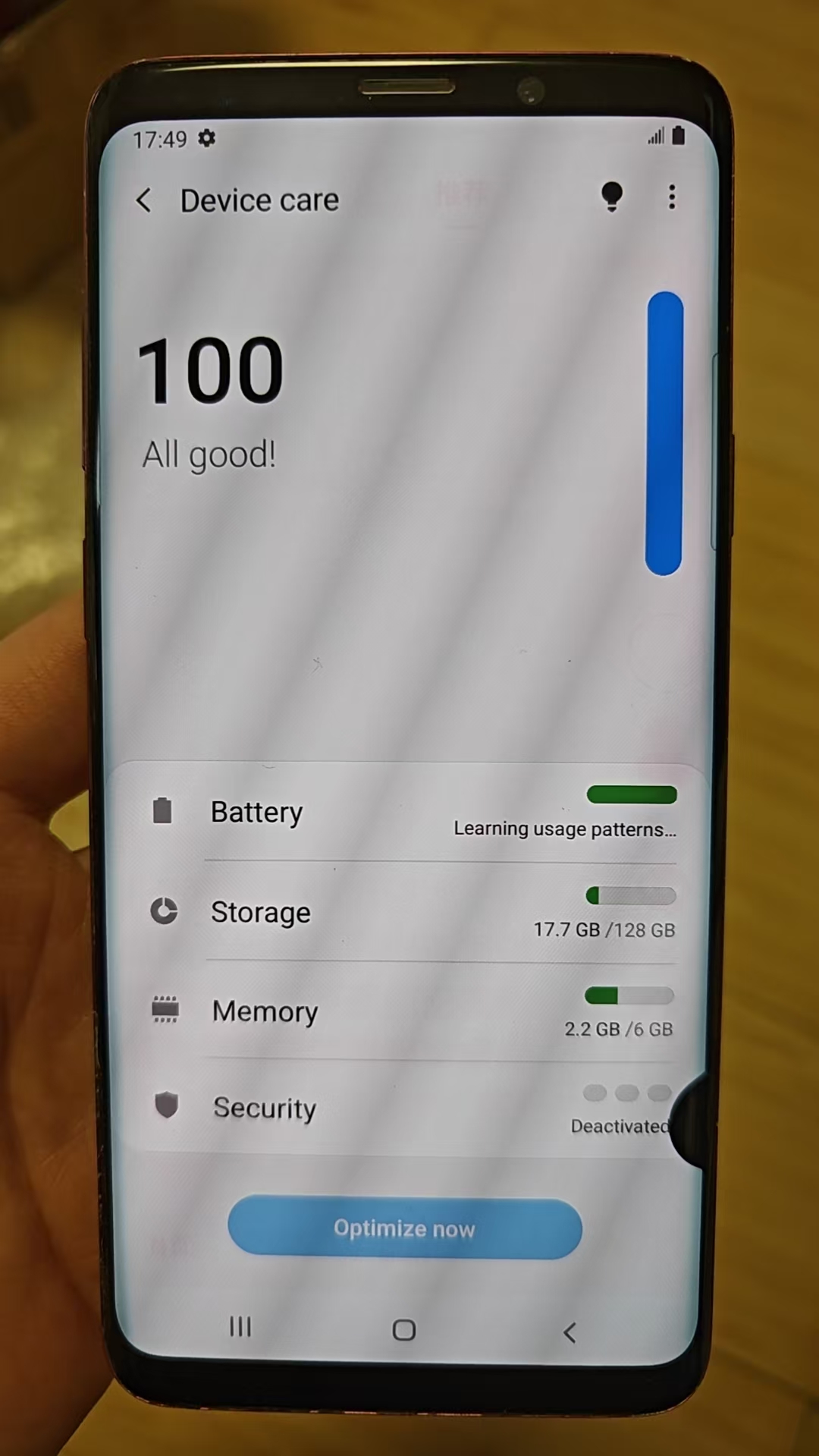 Refurbished Phones Samsung Galaxy S9+ 6.2 inch 6GB+128GB dual sim  3500mah 12mp+8mp Samsung Galaxy S9 plus smartphone