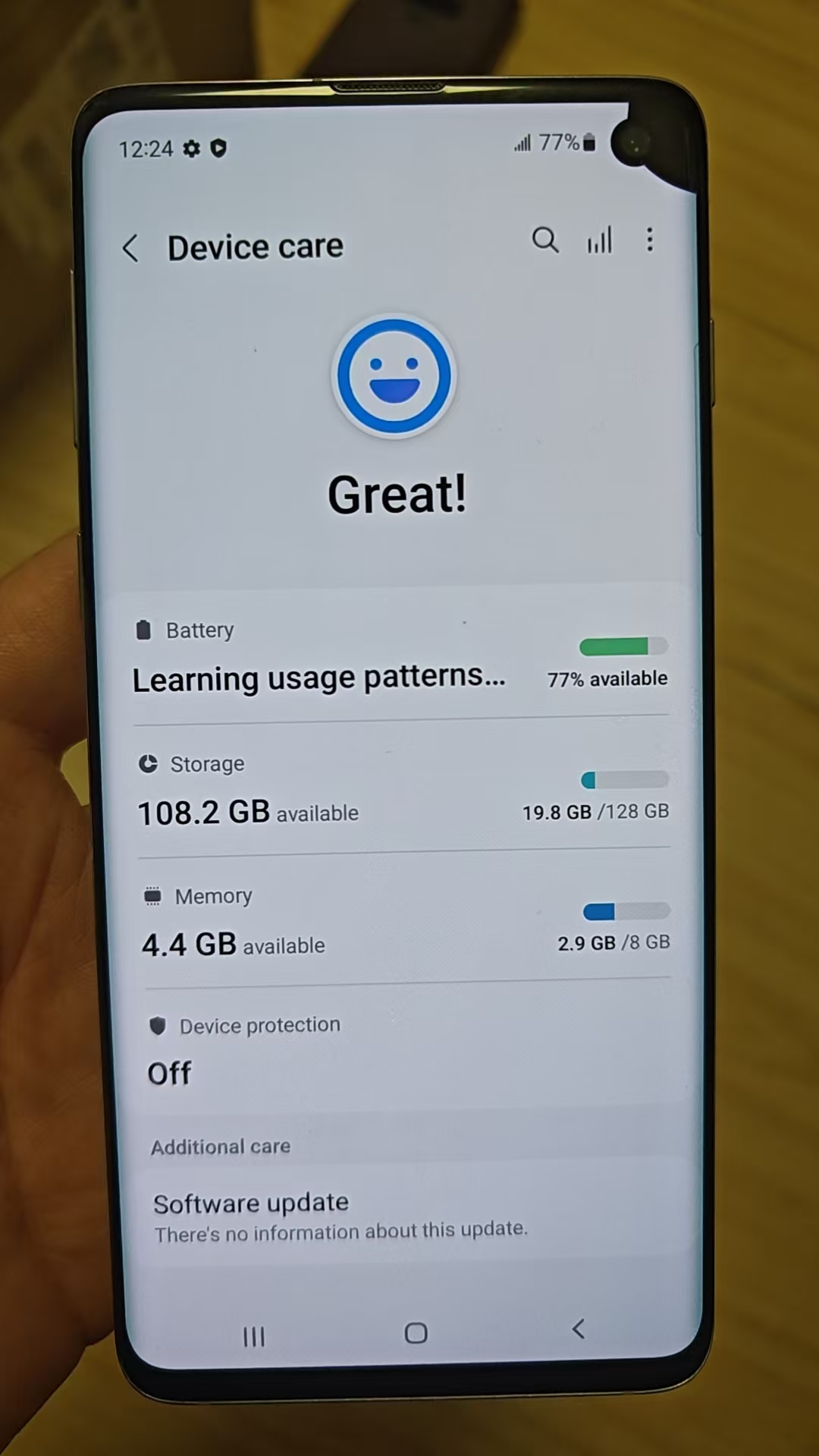 Refurbished Phone Samsung Galaxy S10 6.1inch 8GB+128GB dual sim 16mp+12mp 3400mah Samsung Galaxy S10 smartphone