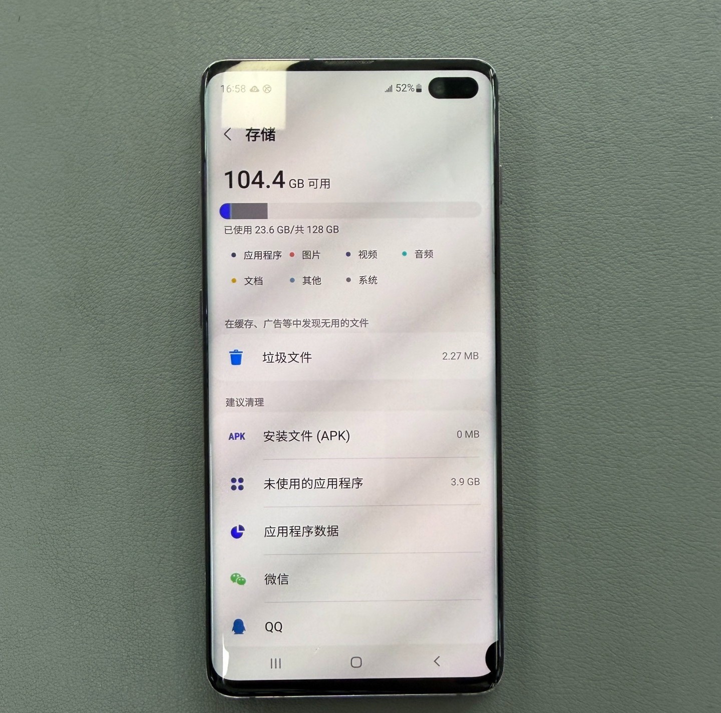Refurbished phone Samsung Galaxy S10+ 6.4 inch 8GB+128GB/512GB single sim 4100mah 12mp+10mp Samsung Galaxy S10 plus smartphone