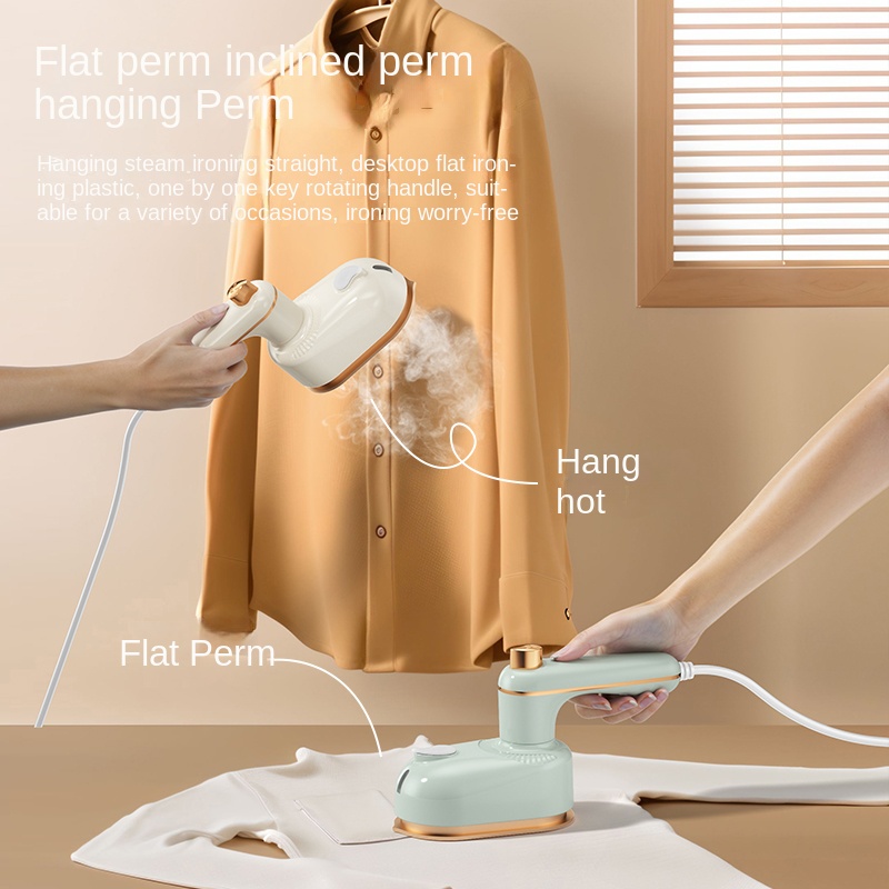 Steam Iron, 2 in 1 Dry & Wet Ironing Machine, Folding Handle, Vertical & Flat Iron, Powerful Steam, Includes Base, for Home Laundry Dorm Office Travel, Portable, Quick Ironing, Wrinkle-Free
