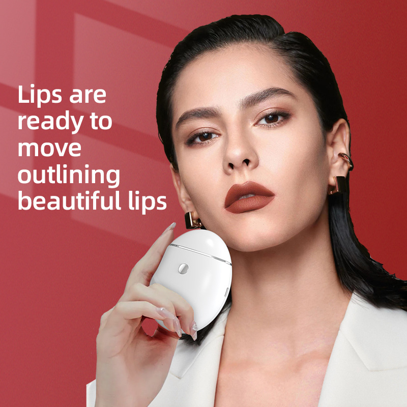 Electric Lip Plumper Device USB Rechargeable Automatic Suction Lip Enhancer Fuller Lips Beauty Tool with 3 Adjustable Levels Portable for Women Home Salon Travel