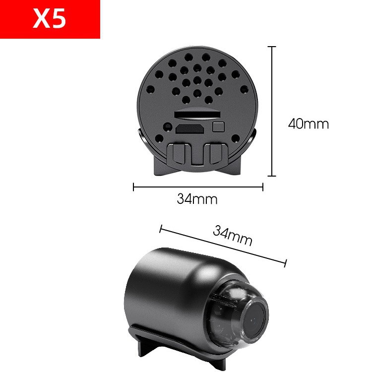 1080P WiFi Security Camera Wireless Mini Home Surveillance Camera with Infrared Night Vision, 140° Wide Angle Motion Detection, Remote Access via Phone App for Home Office Shop Baby Monitor Pet