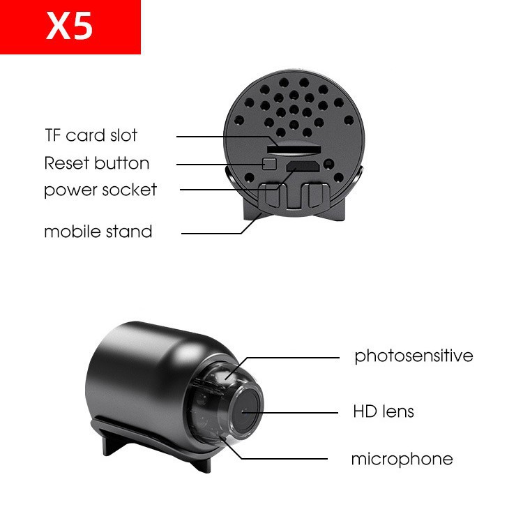 1080P WiFi Security Camera Wireless Mini Home Surveillance Camera with Infrared Night Vision, 140° Wide Angle Motion Detection, Remote Access via Phone App for Home Office Shop Baby Monitor Pet