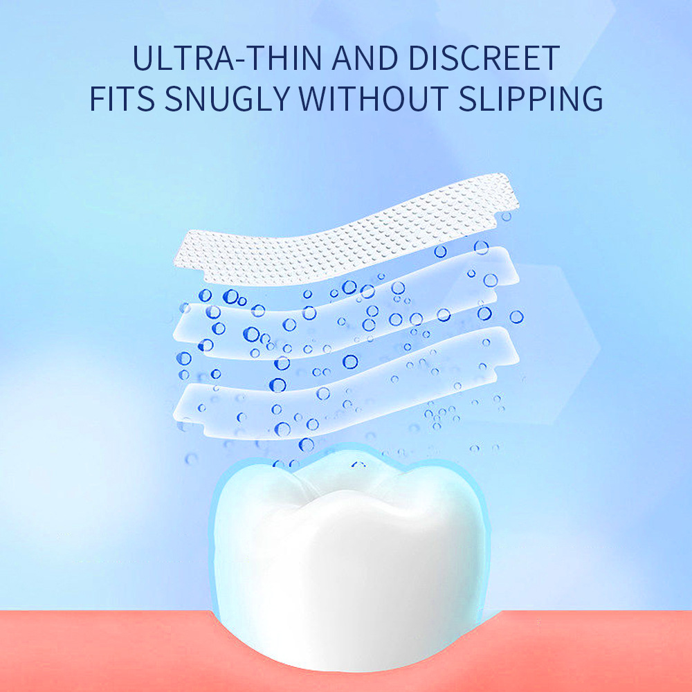 AHVTE Teeth Whitening Strips 28Pcs Mint Enzyme Formula, Remove Coffee Tea Wine Stains Yellow Teeth, Enamel Safe Sensitivity Free, Fast Visible Results In 3 Days For Adults Oral Care