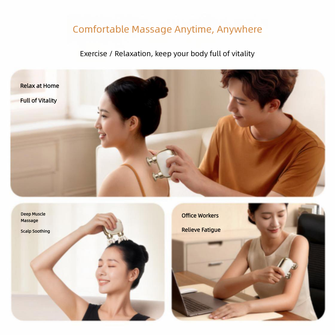 Mini Massage Gun Fascia Gun Dual Head Deep Tissue Massager with 10kg Thrust 9mm Amplitude,Ultra Lightweight Cordless Handheld for Muscle Pain Relief, Long Battery Life Gym Fitness Recovery Office Home