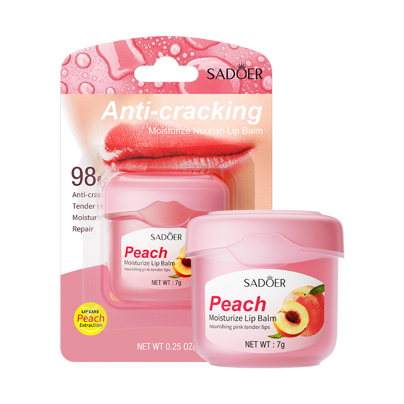 Lip Balm Moisturizing Honey Avocado Peach,Hydrating Repair Dry Chapped Lips,Nourishing Smooth Soften Plump,Long Lasting Waterproof Lip Care Mask For Women Girls,Soft Non-Greasy, Lightweight,All Skin