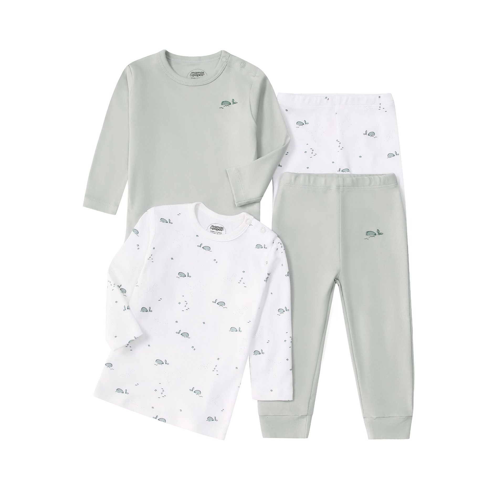 4pcs/lots Long Sleeve Baby Bodysuits Toddler Long-sleeve Tops, T-shirts, Long Pants, Cotton Romper Clothes Sets Unisex Baby Girl Boys Clothes Long Sleeve Cartoon Print Ropa Clothes 12-60M