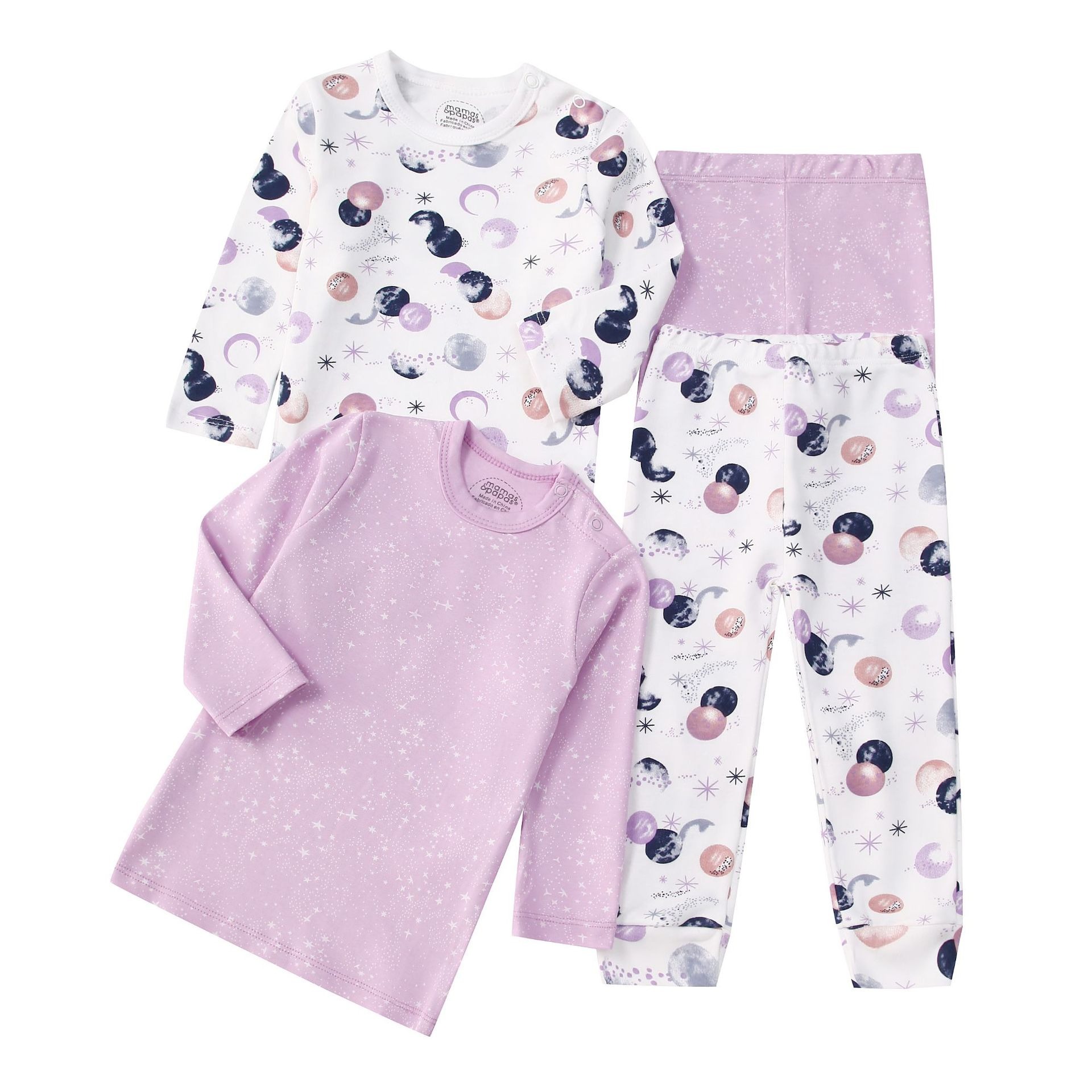 4pcs/lots Long Sleeve Baby Bodysuits Toddler Long-sleeve Tops, T-shirts, Long Pants, Cotton Romper Clothes Sets Unisex Baby Girl Boys Clothes Long Sleeve Cartoon Print Ropa Clothes 12-60M