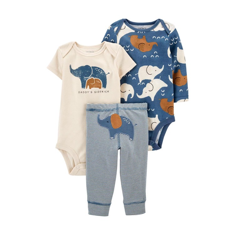 3pcs/lots Long Sleeve/Short Sleeve Baby Romper Bodysuits Newborn Cotton Romper Clothes Sets Unisex Baby Girl Clothes Cartoon Print Ropa Jumpsuits Clothes 6M-24M