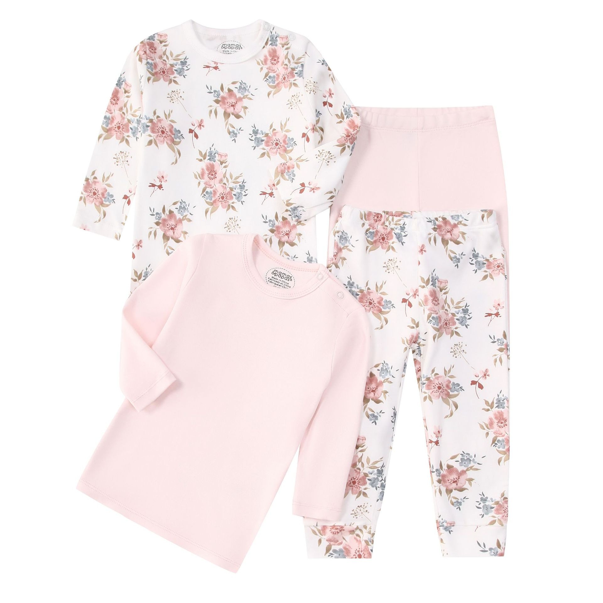 4pcs/lots Long Sleeve Baby Bodysuits Toddler Long-sleeve Tops, T-shirts, Long Pants, Cotton Romper Clothes Sets Unisex Baby Girl Boys Clothes Long Sleeve Cartoon Print Ropa Clothes 12-60M