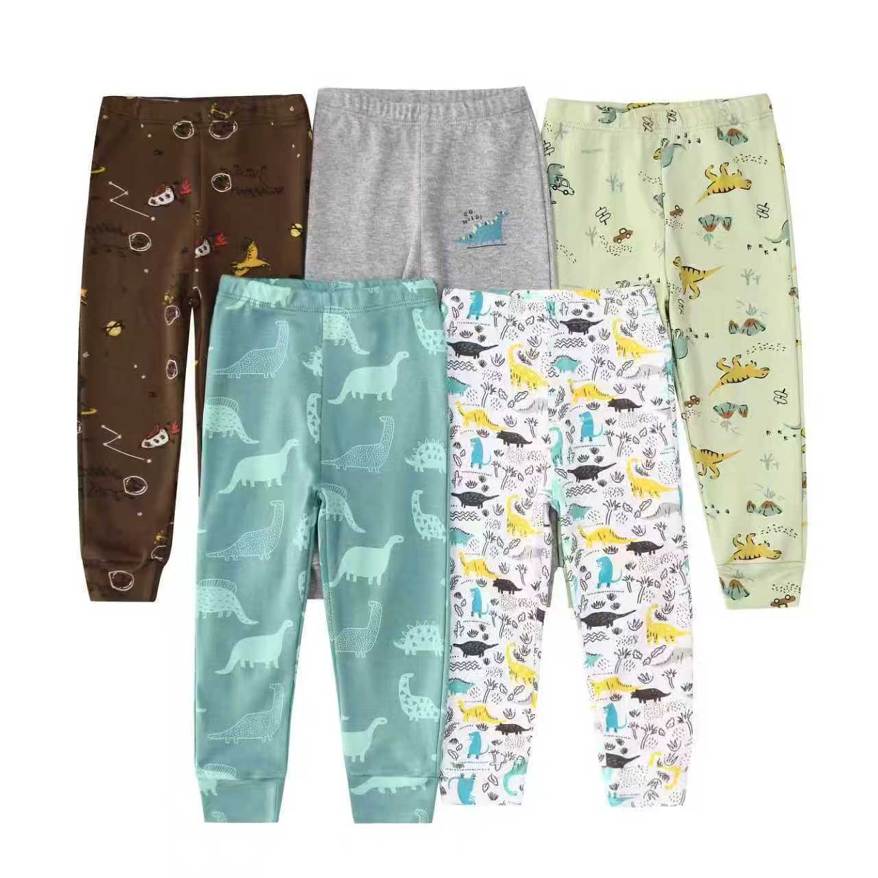 5pcs/lots Toddler Long Pants Baby Long Pants Baby Bottoms Clothes For Newborn 9M-60M Toddler Pants Cotton Printed Long Pants for Baby 12M-60M
