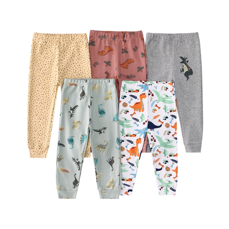 5pcs/lots Toddler Long Pants Baby Long Pants Baby Bottoms Clothes For Newborn 9M-60M Toddler Pants Cotton Printed Long Pants for Baby