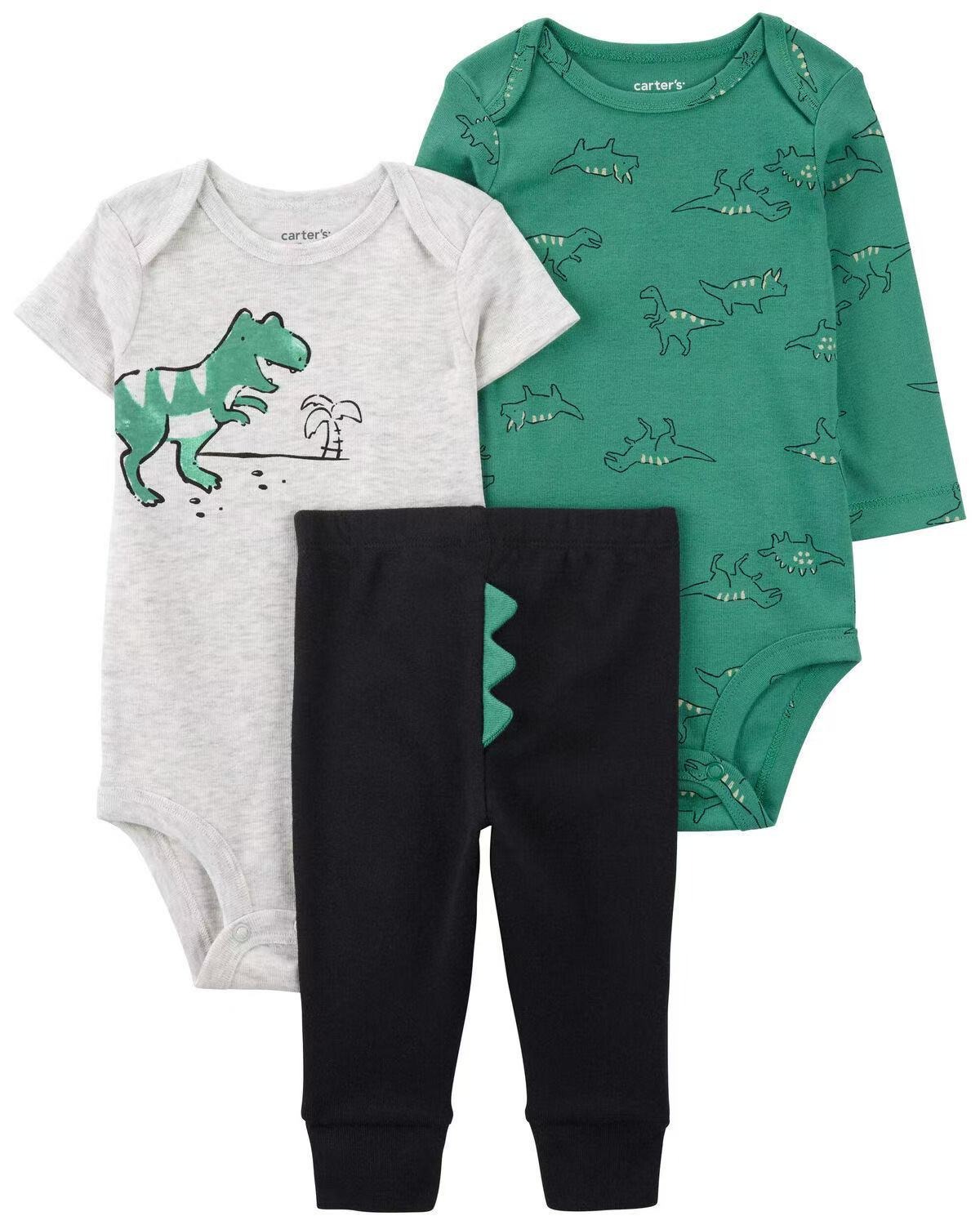 3pcs/lots Long Sleeve/Short Sleeve Baby Romper Bodysuits Newborn Cotton Romper Clothes Sets Baby Girl Boy Clothes Cartoon Print Ropa Jumpsuits Clothes 6M-24M