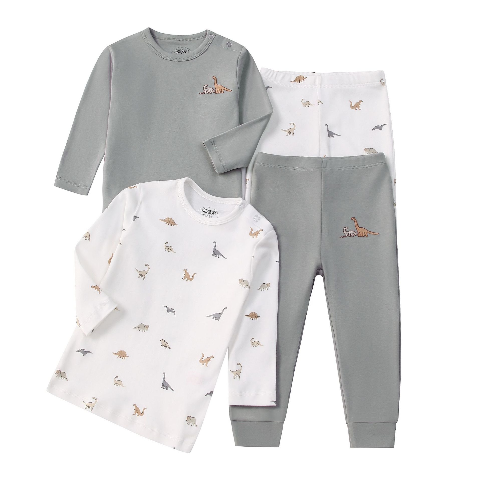 4pcs/lots Long Sleeve Baby Bodysuits Toddler Long-sleeve Tops, T-shirts, Long Pants, Cotton Romper Clothes Sets Unisex Baby Girl Boys Clothes Long Sleeve Cartoon Print Ropa Clothes 12-60M