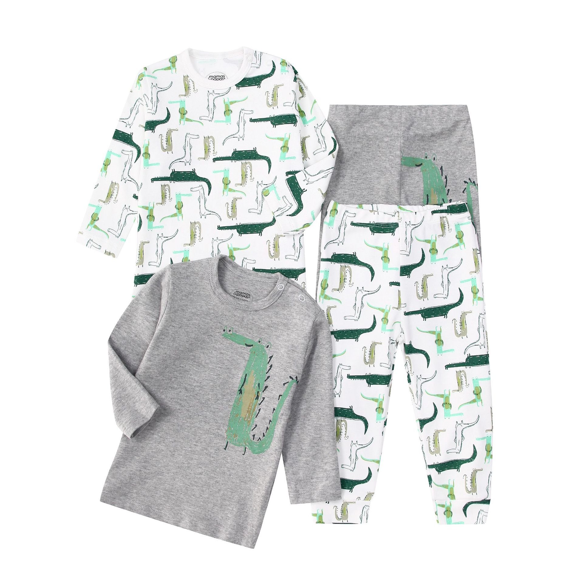 4pcs/lots Long Sleeve Baby Bodysuits Toddler Long-sleeve Tops, T-shirts, Long Pants, Cotton Romper Clothes Sets Unisex Baby Girl Boys Clothes Long Sleeve Cartoon Print Ropa Clothes 12-60M